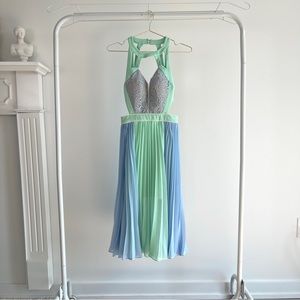 Three Floor Midi Length Dress